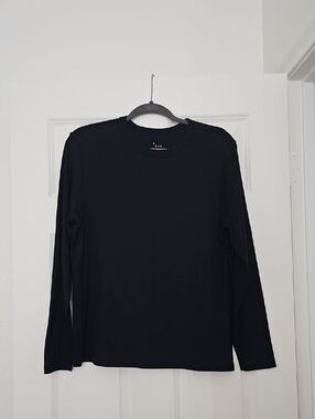 A New Day Women's Black Crewneck Long Sleeve Tee Size XXL